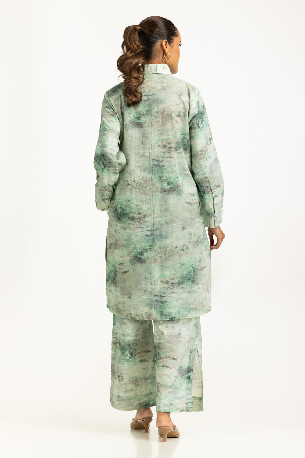 Yarn Lurex Printed Co-Ord Set