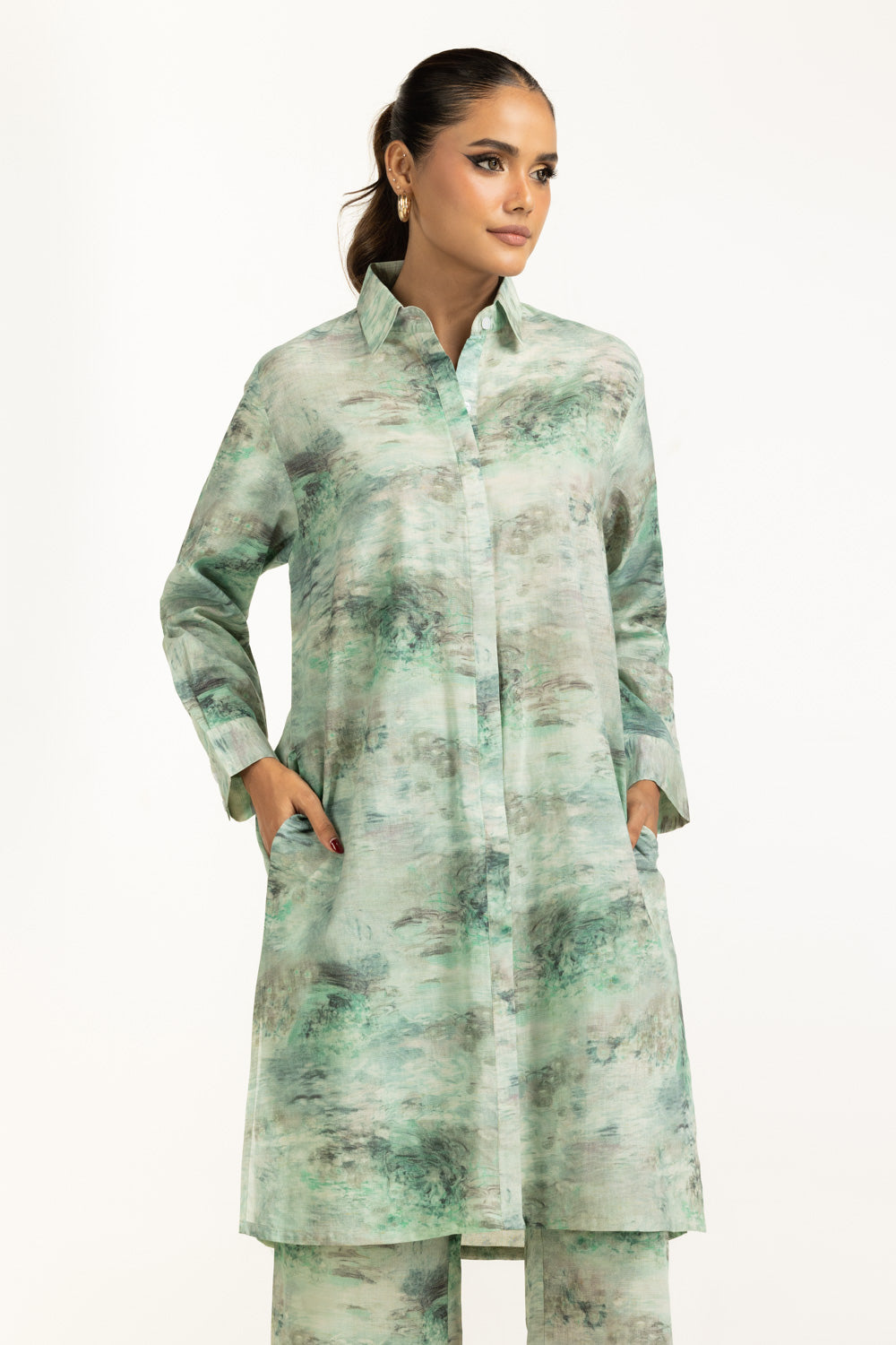 Yarn Lurex Printed Co-Ord Set