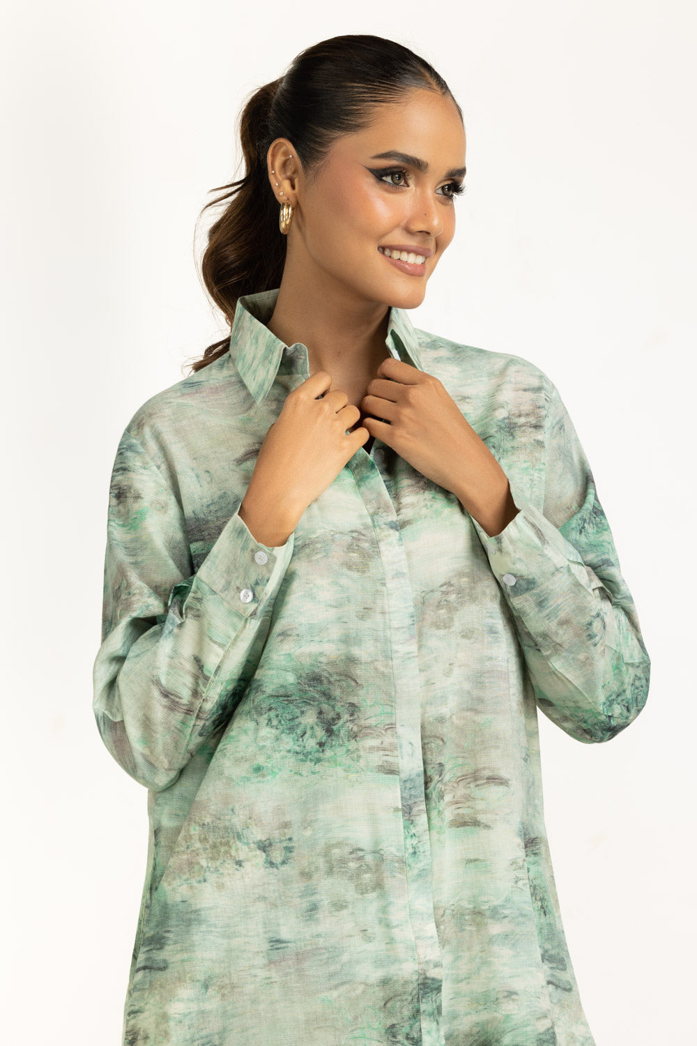 Yarn Lurex Printed Co-Ord Set