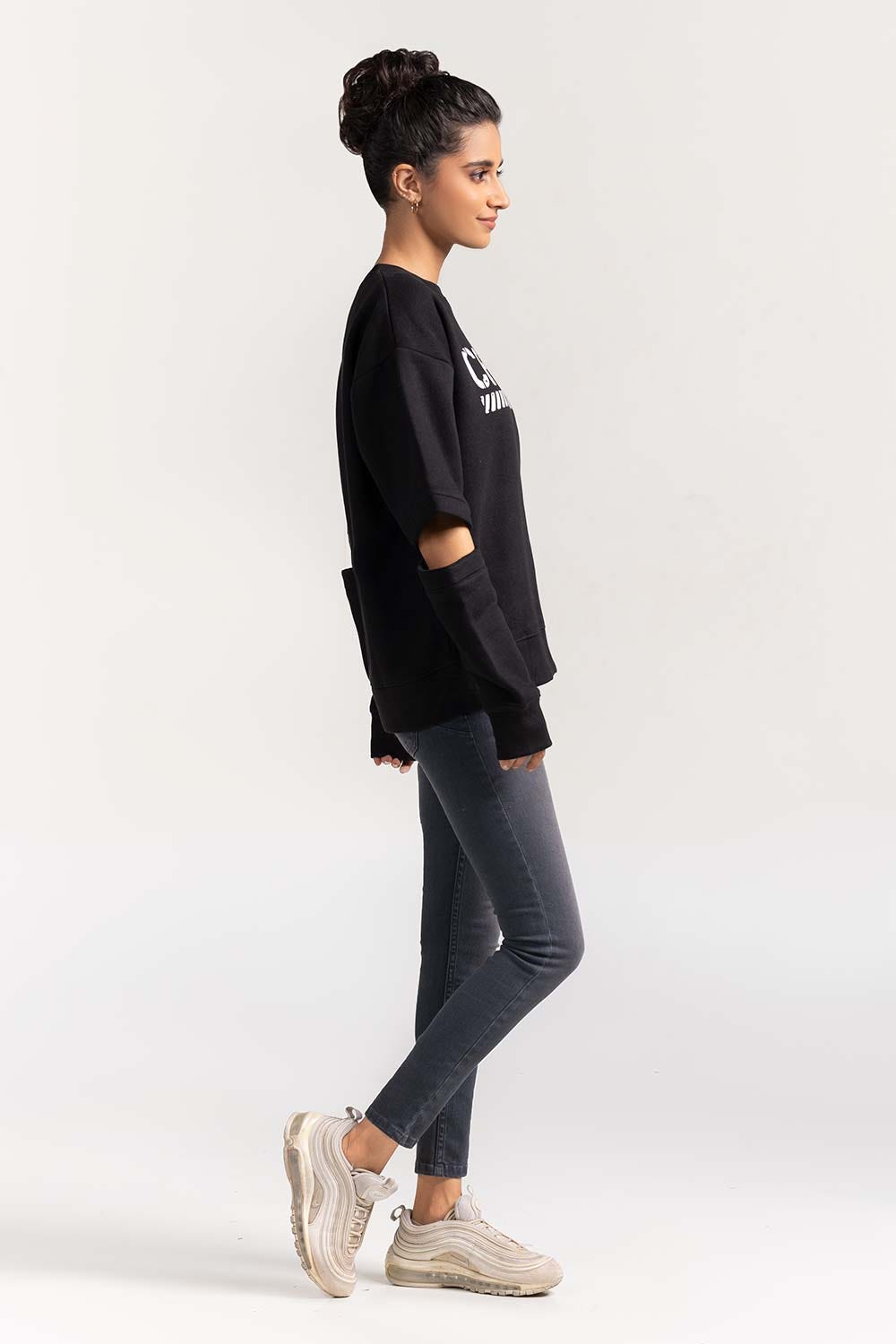 Fleece Sweatshirt With Artwork