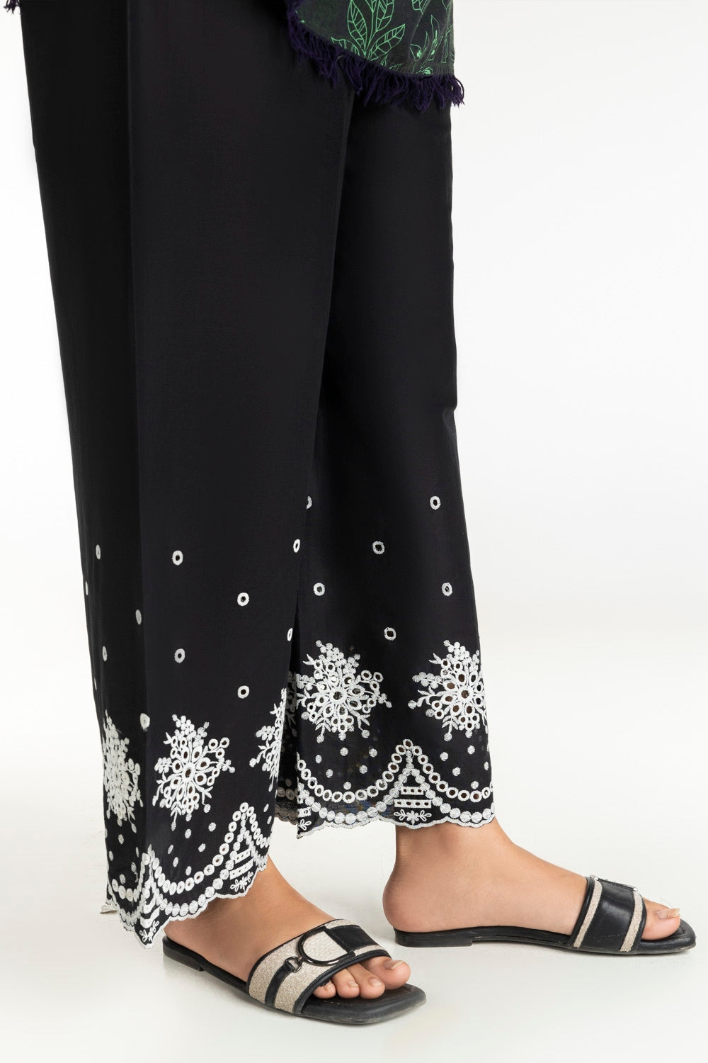 Cambric Embroidered Trouser