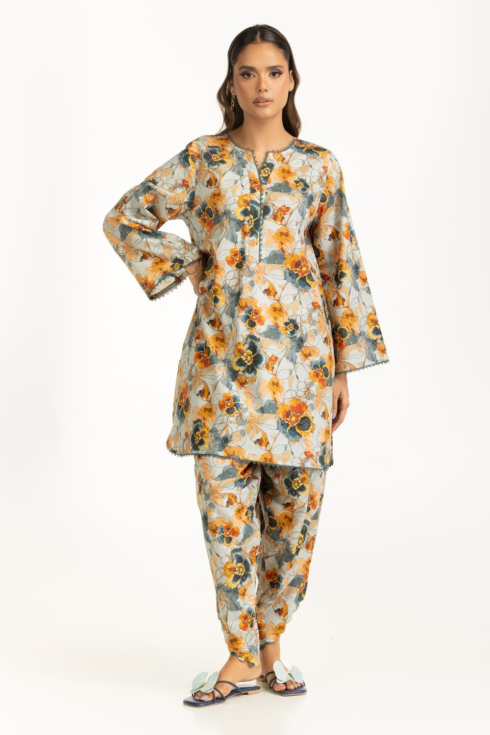 Cambric Printed Co-Ord Set