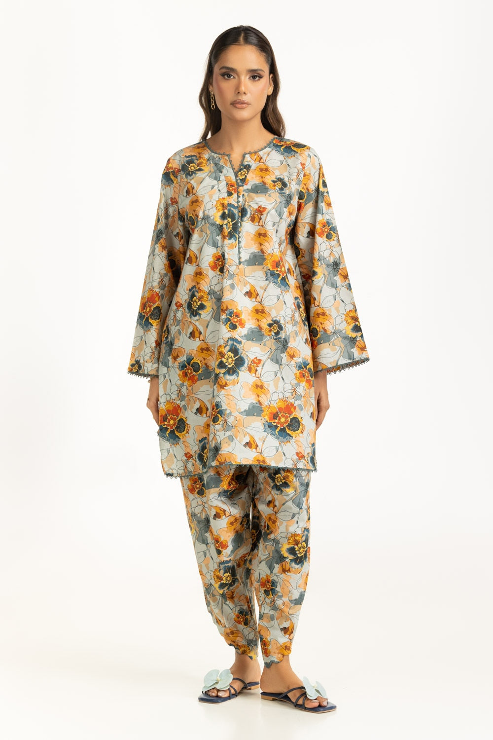 Cambric Printed Co-Ord Set