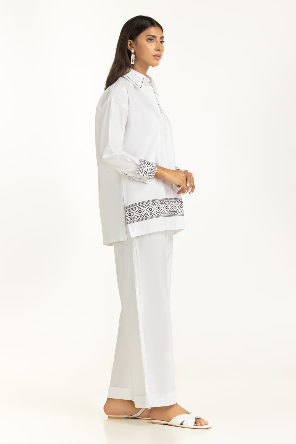 Cotton Embroidered Co-ord Set