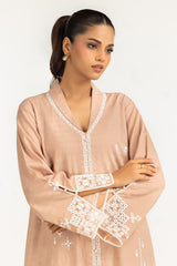 Cotton Jacquard Embroidered Co-Ord Set