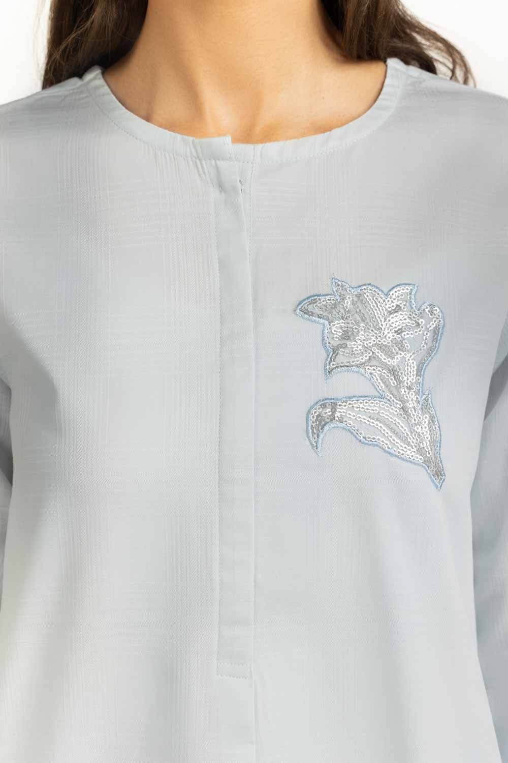 Dobby Embroidered Co-Ord Set