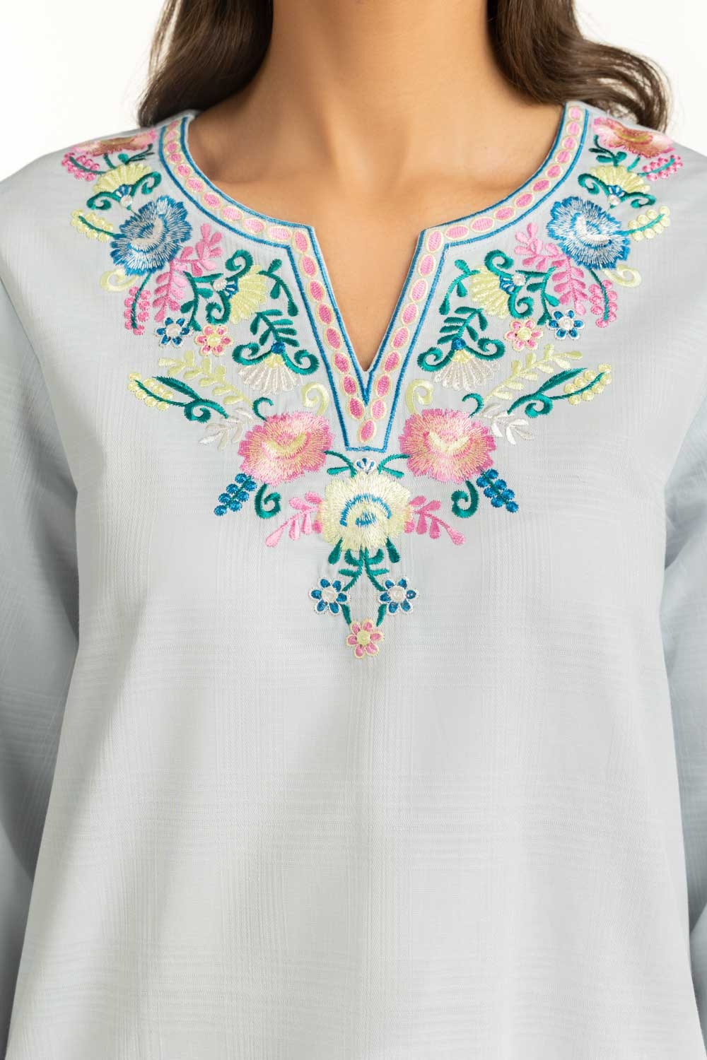 Dobby Embroidered Co-Ord Set
