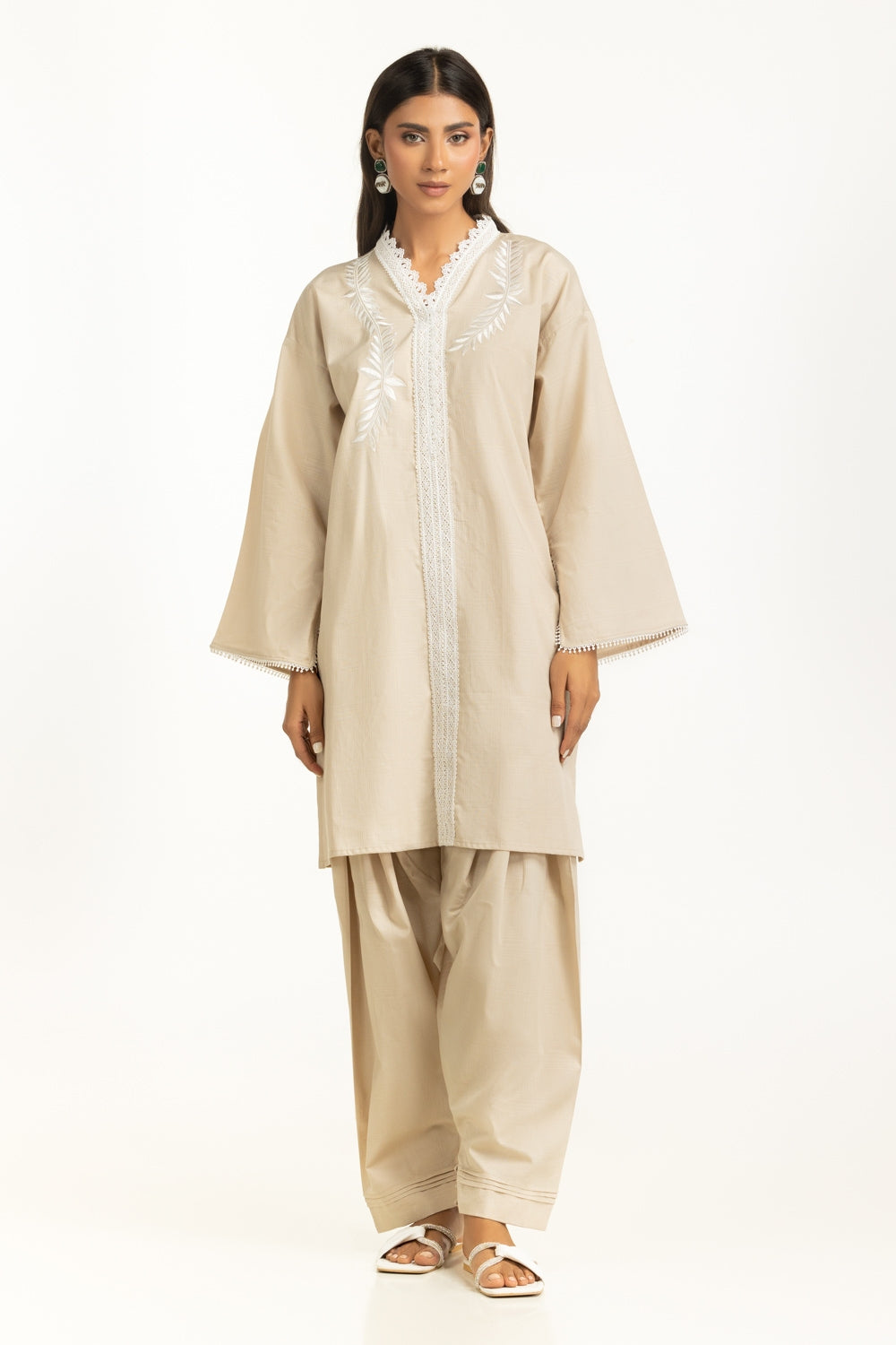 Dobby Embroidered Co-Ord Set