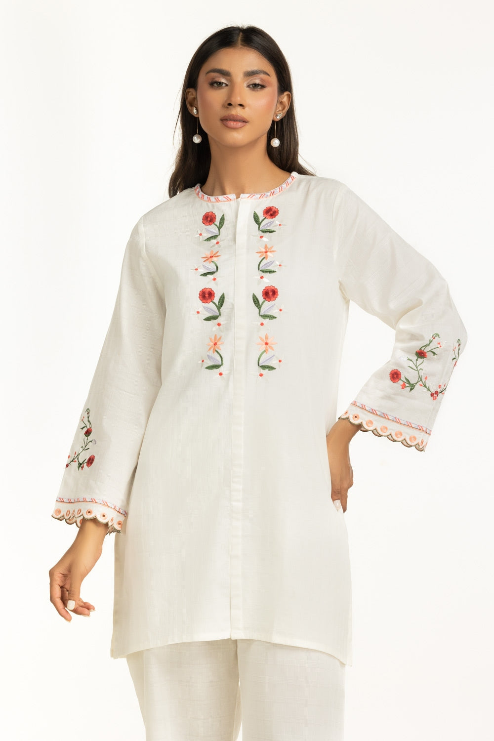 Dobby Embroidered Co-Ord Set