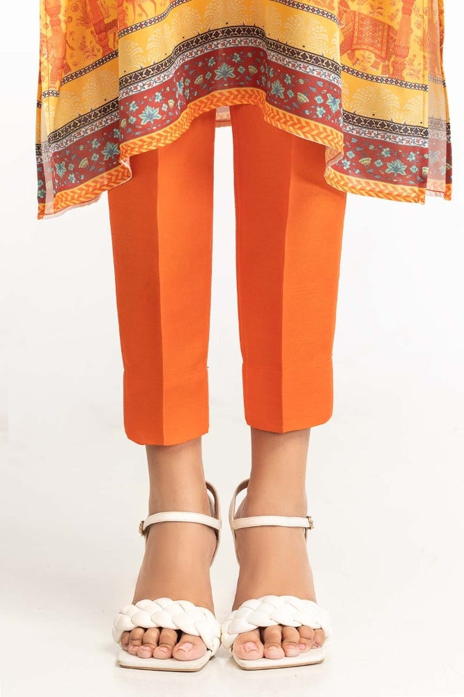 Digital Print Shamose Silk Embroidered Suit