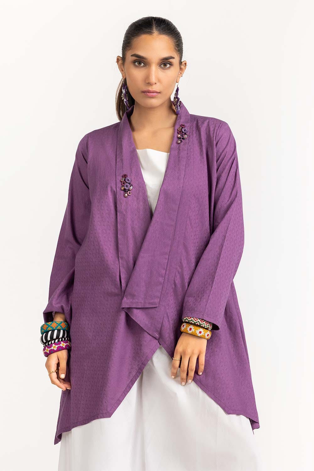 Dobby Embellished Shirt