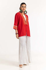 Dobby Screen Printed Kurti