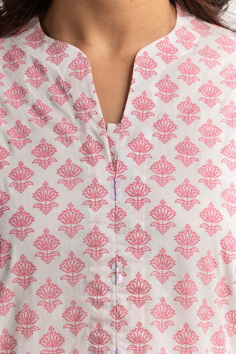 Cambric Block Printed Shirt