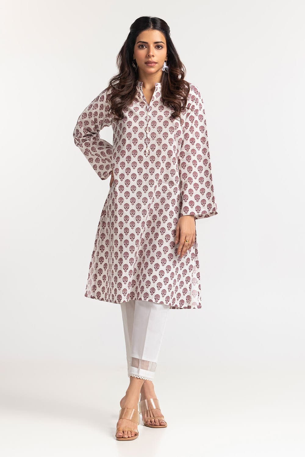 Cambric Block Printed Shirt