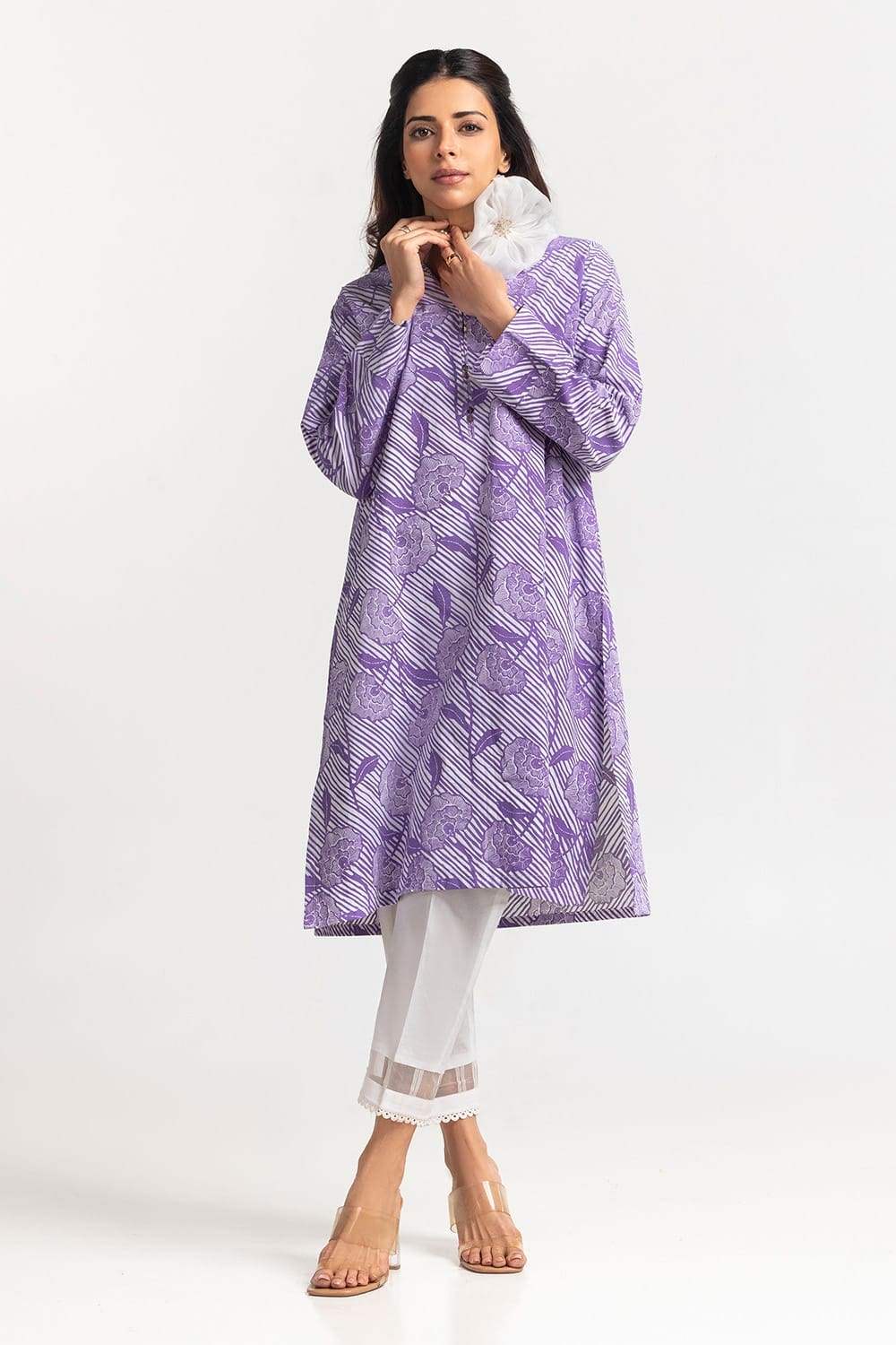 Cambric Block Printed Shirt