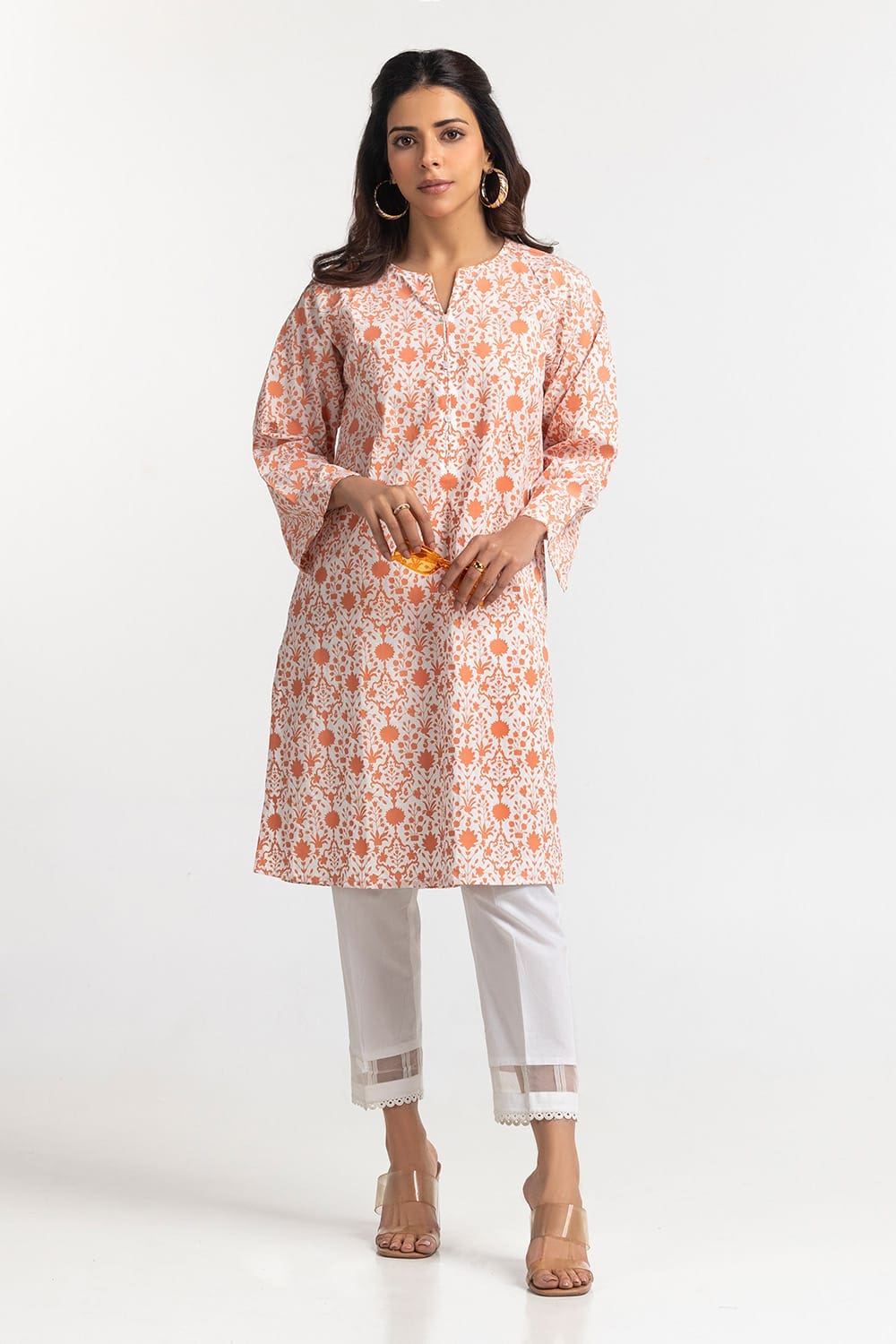 Cambric Block Printed Shirt