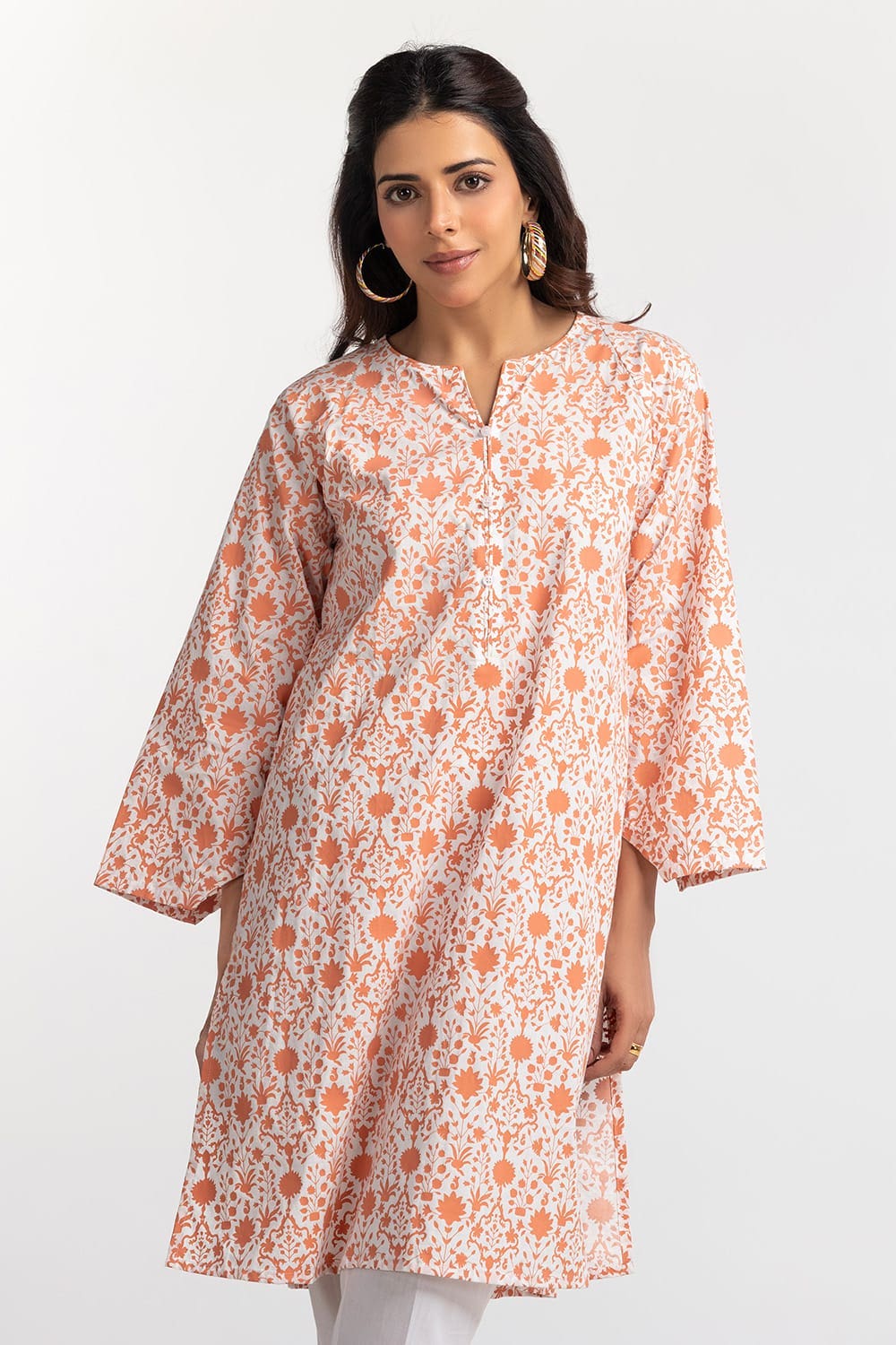 Cambric Block Printed Shirt