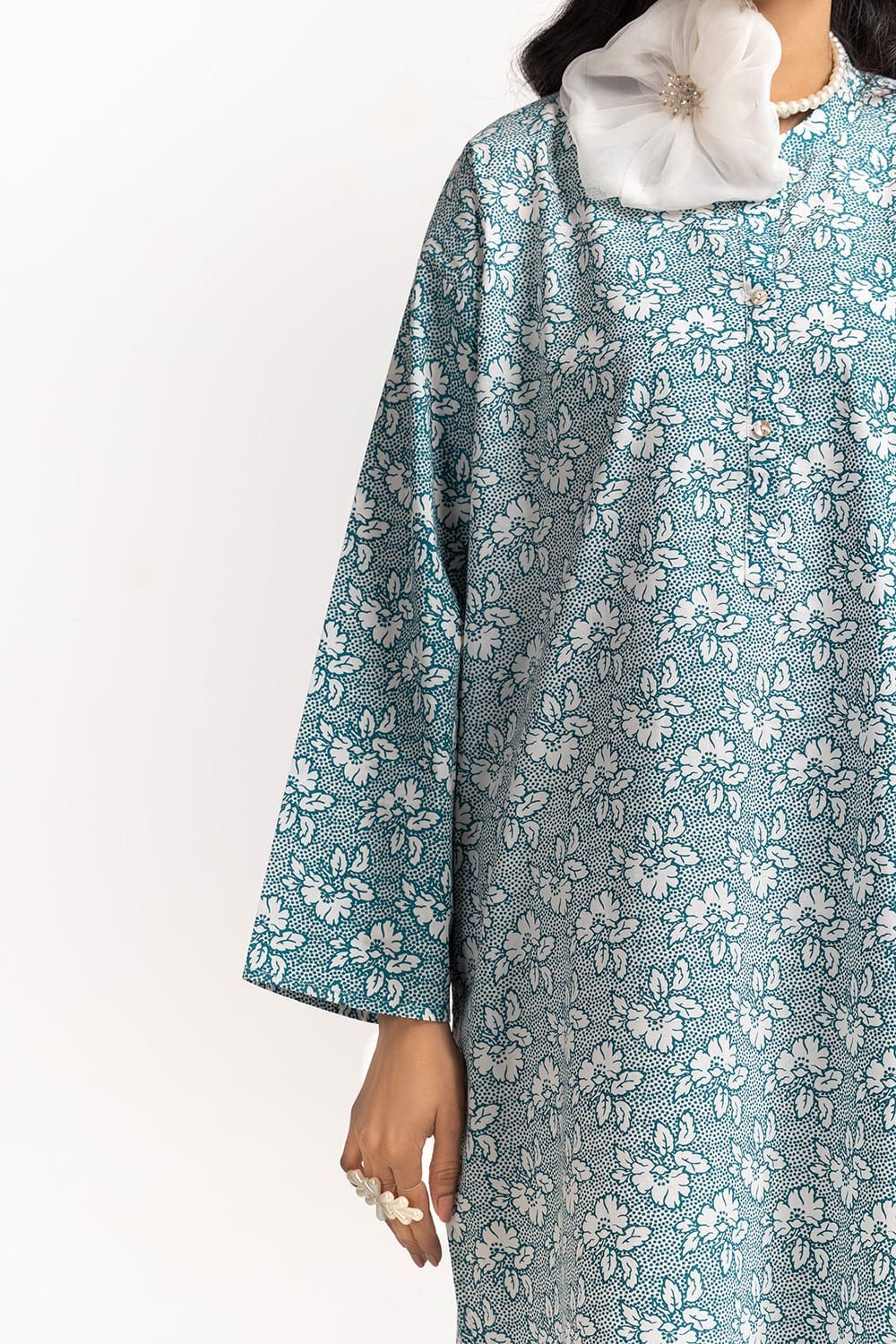 Cambric Block Printed Shirt