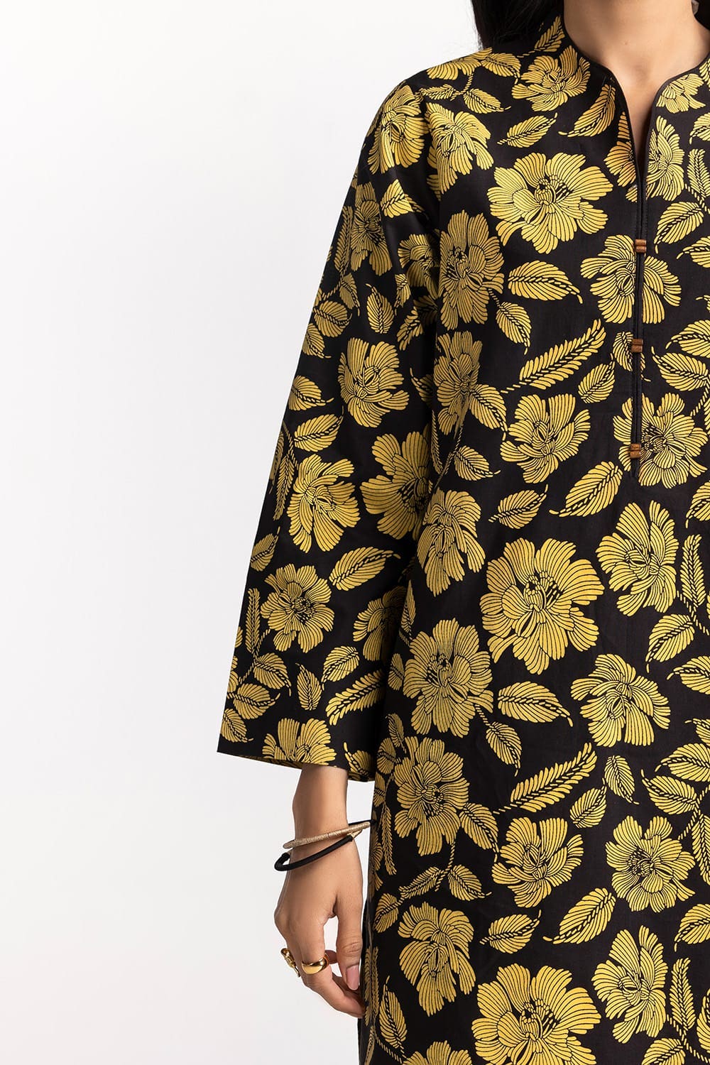 Cambric Block Printed Shirt