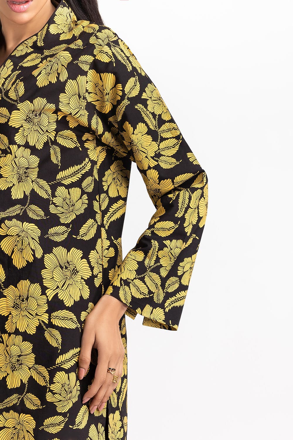 Cambric Block Printed Shirt