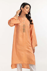 Dyed Self Jacquard Embroidered Shirt