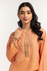Dyed Self Jacquard Embroidered Shirt