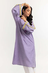 Dyed Self Jacquard Embroidered Shirt