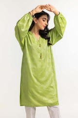 Dyed Self Jacquard Embelished Shirt