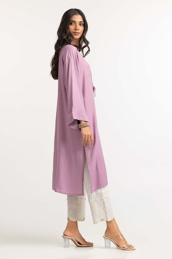 Dyed Moonlight Acrylic Viscose Embelished Kurti