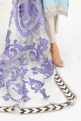 Luxury Pret Printed Poly Crepe Embelished Kurti