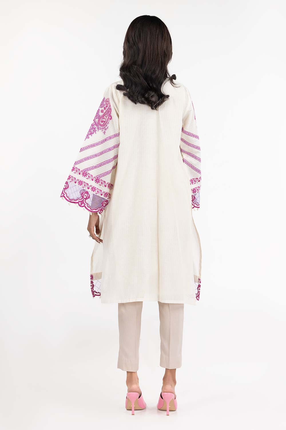 Luxury Pret Dobby Embroidered Shirt Tissue Silk Dupatta