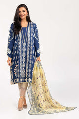 2 Piece Suit Cambric Shirt Organza Dupatta
