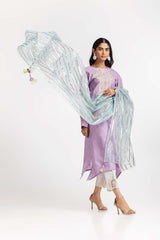 Dyed Jacquard Embroidered Shirt