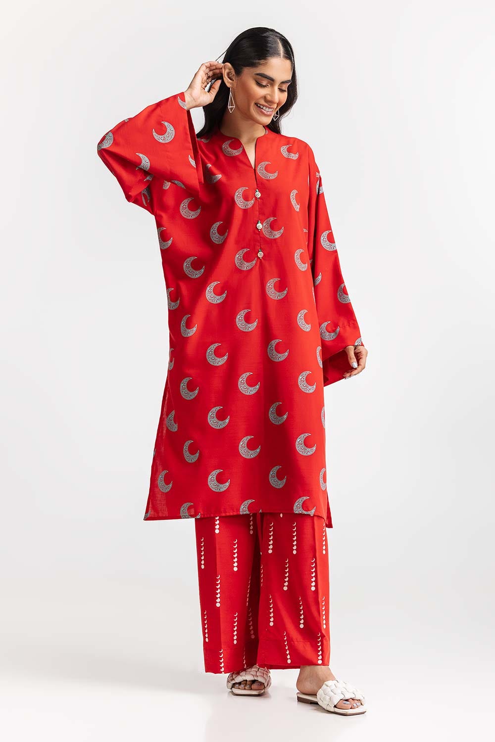 Poly Viscose Block Printed Co-Ord Set