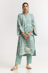 Dyed Polyester Viscose Screen Printed Shirt With Trouser