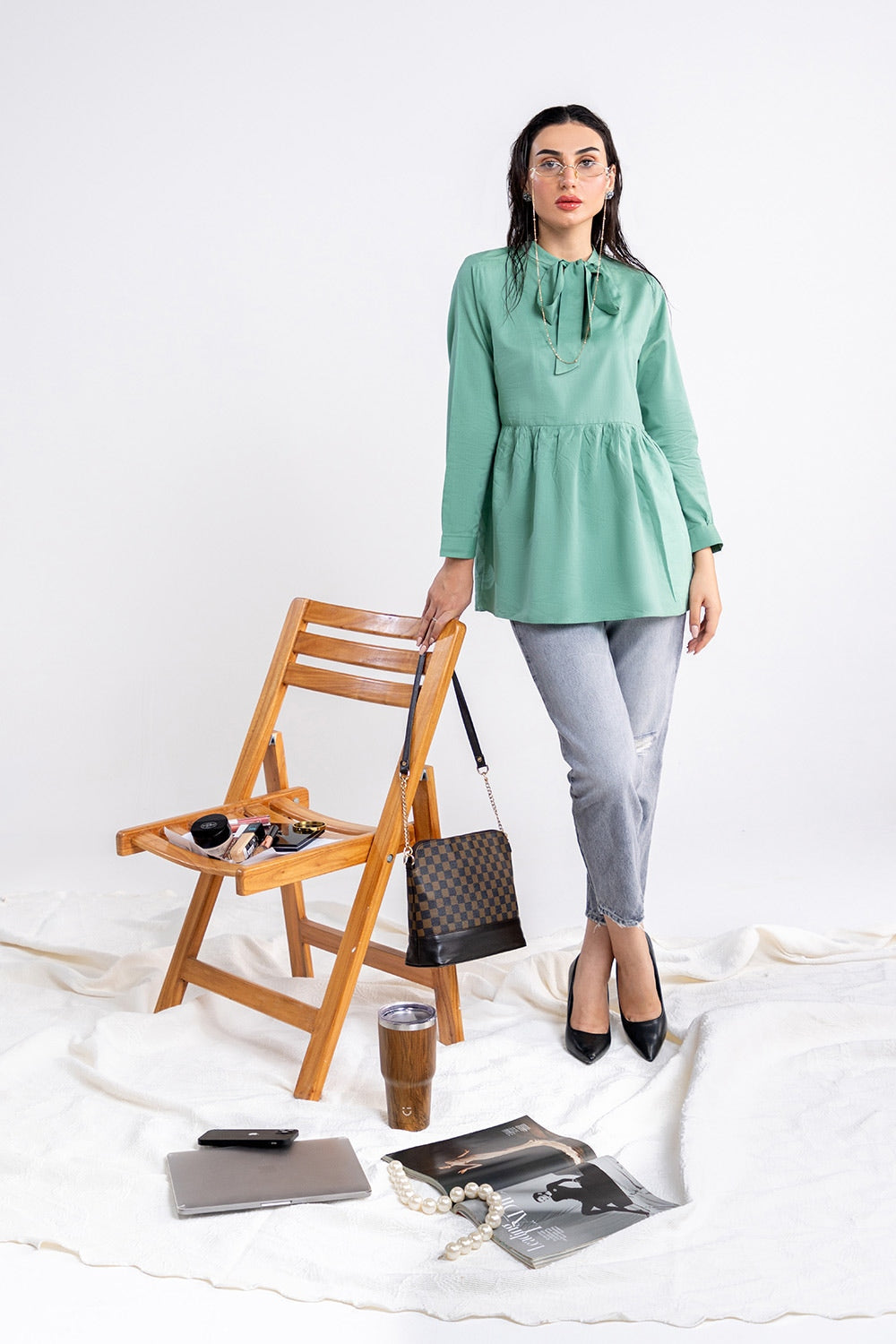 Cotton Viscose Dyed Tunic