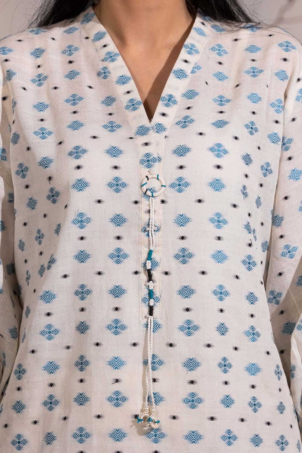 Jacquard Embellished Shirt