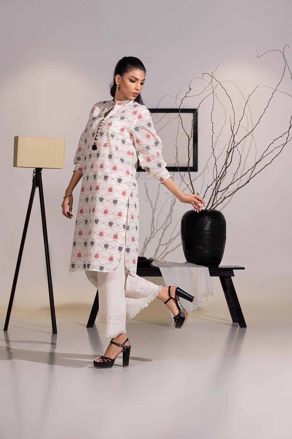 Jacquard Embellished Shirt