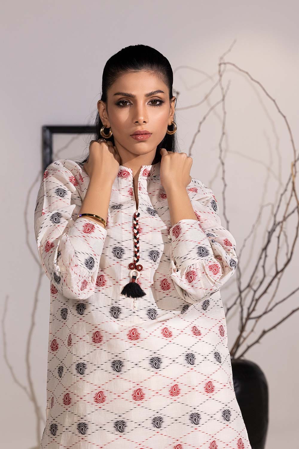 Jacquard Embellished Shirt
