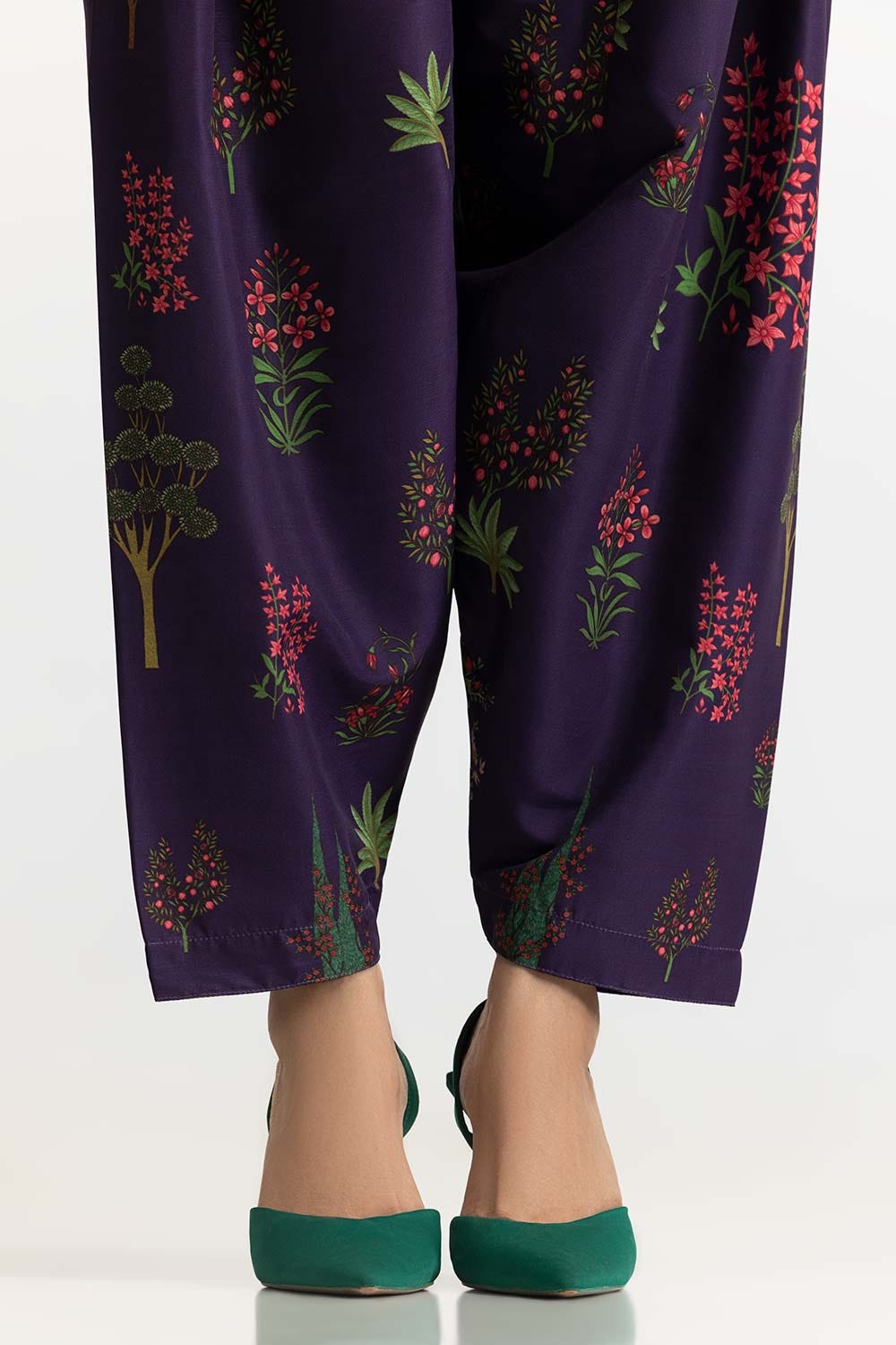 Poly Raw Slub Printed Co-Ord Set