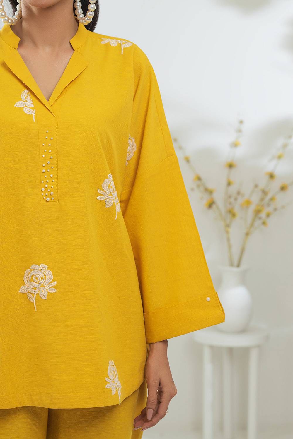 Poly Viscose Embroidered Co-Ord Set