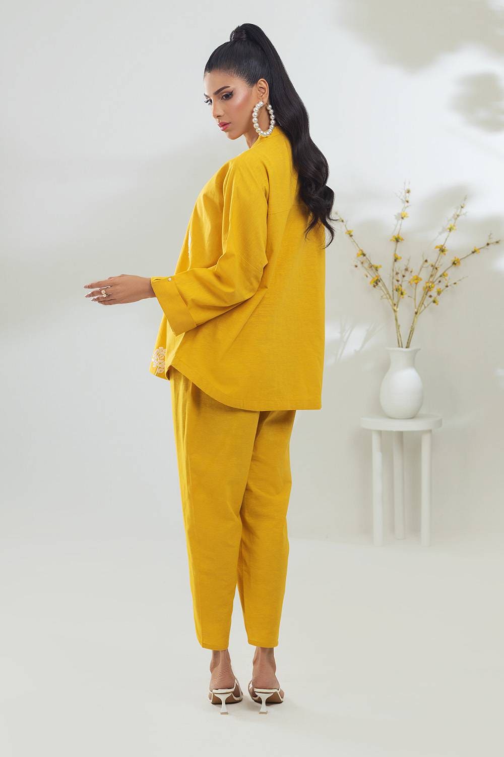 Poly Viscose Embroidered Co-Ord Set