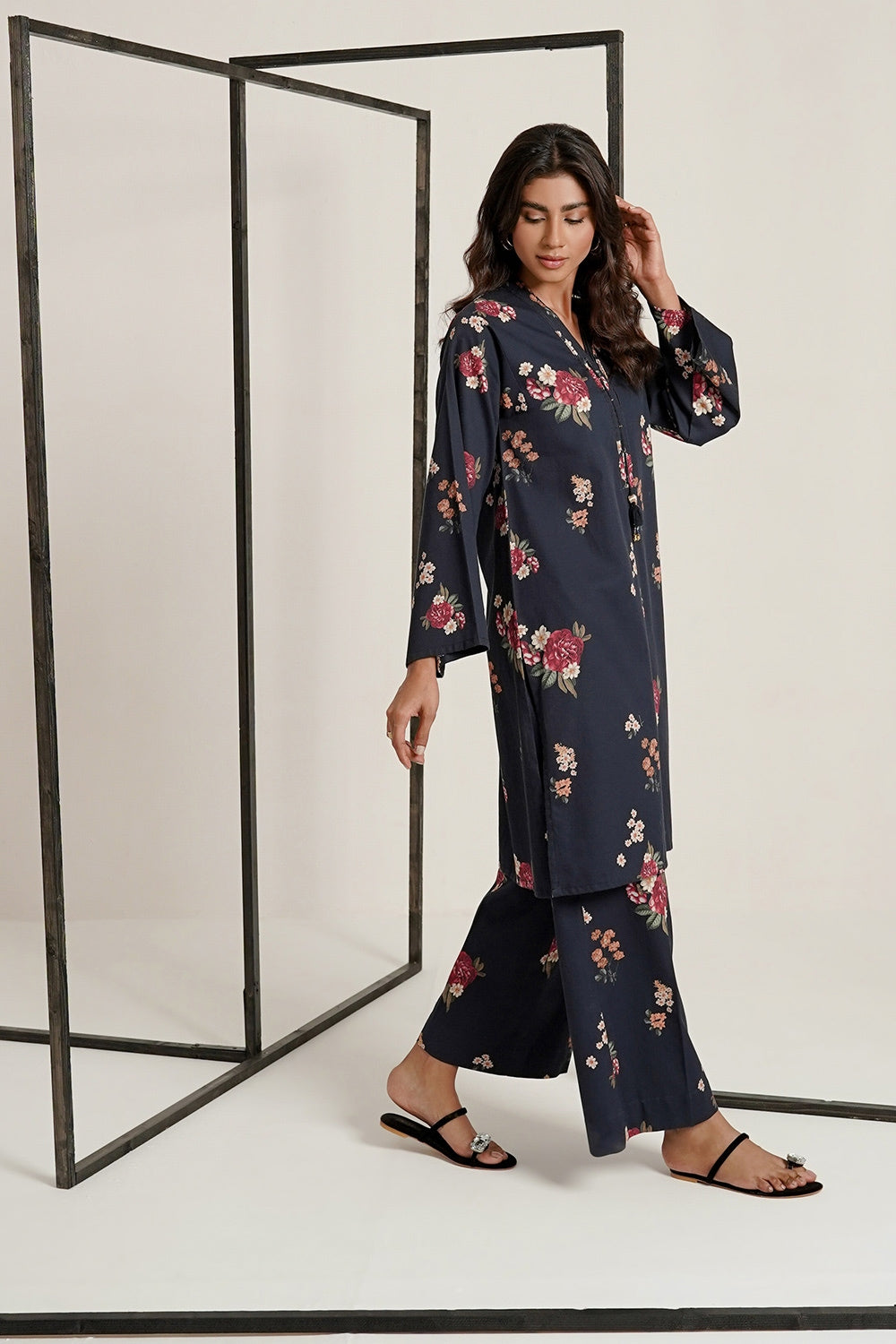 Corduroy Printed Co-Ord Set
