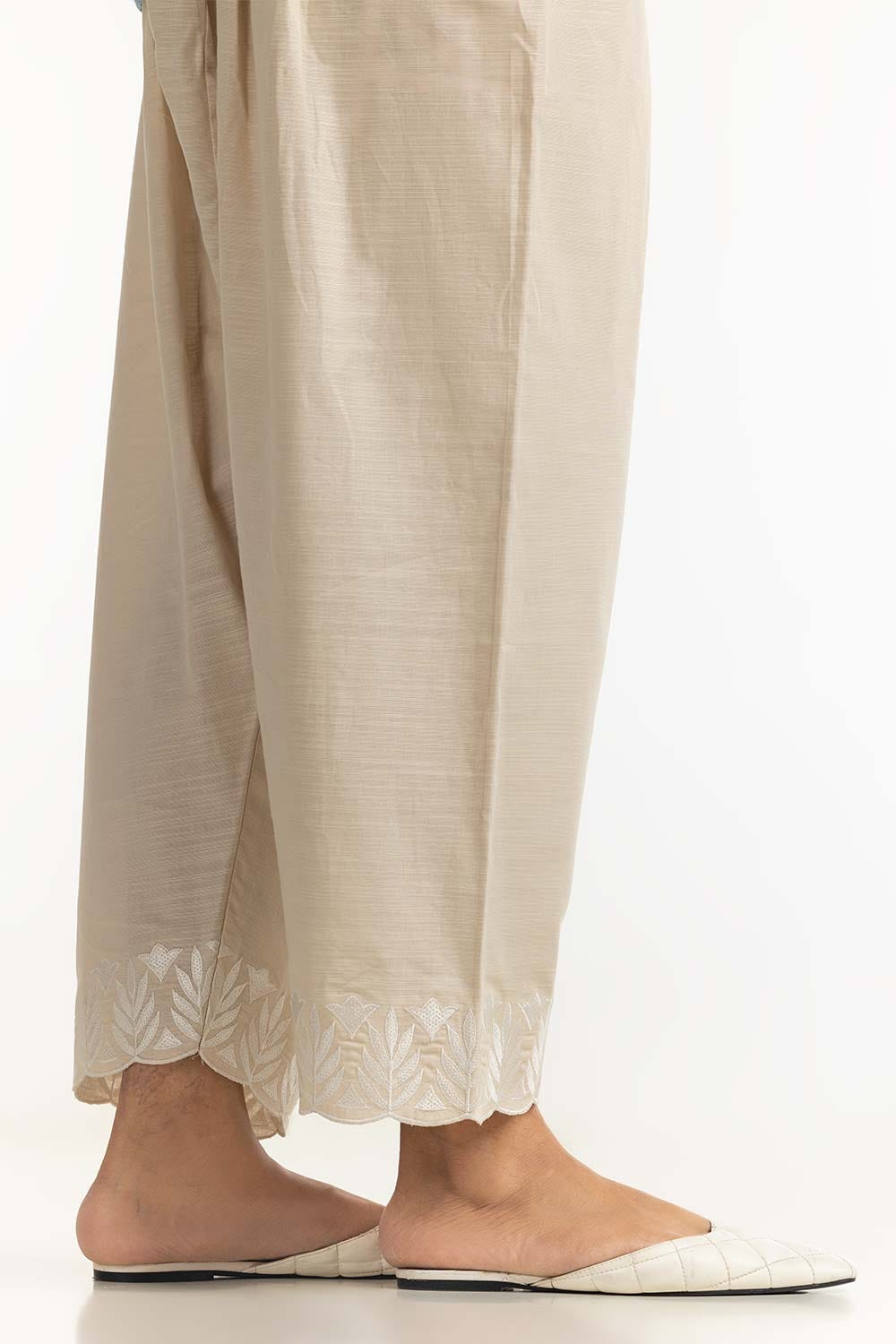 Khaddar Embroidered Shalwar