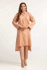 Dyed Self Jacquard Shirt With Trouser