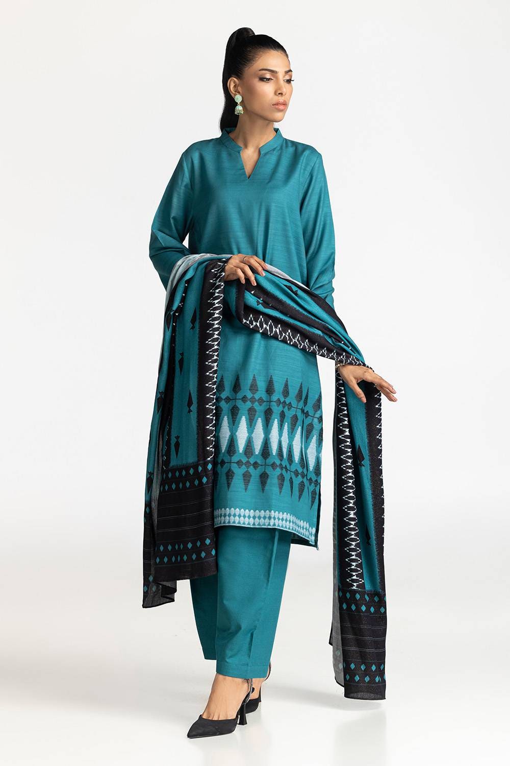 3 Piece Jacquard Suit