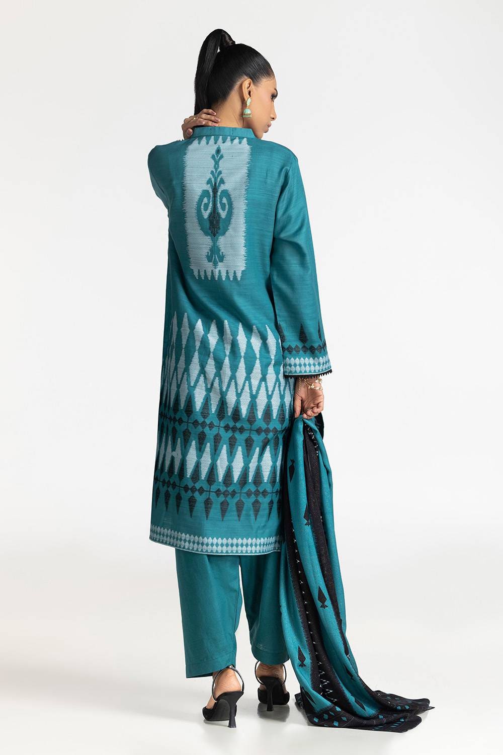 3 Piece Jacquard Suit