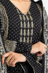 3 Piece Lacquer Printed Suit