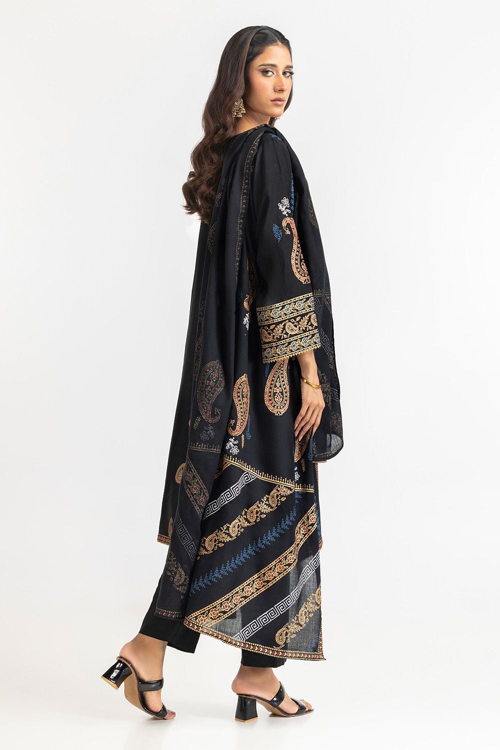 3 Piece Acrylic Lacquer Printed Suit