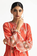 Lawn Embroidered Shirt And Tulip Shalwar